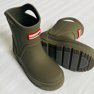 Hunter Olive Rubber Boots